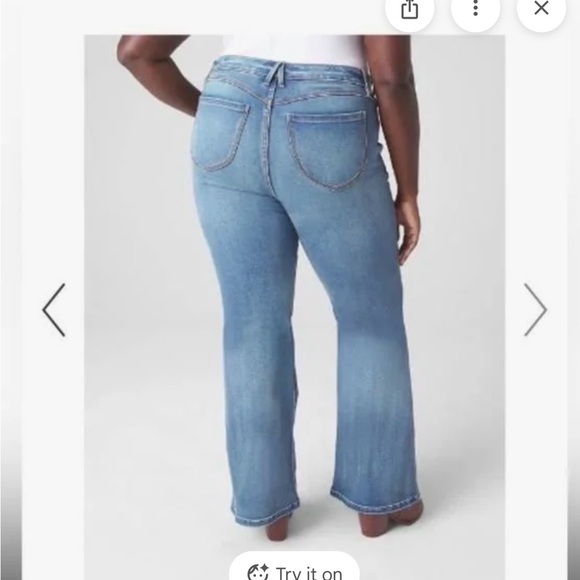 NWT Lane Bryant Body Icon Signature Fit Mid Flare Leg Jeans - Picture 2 of 13